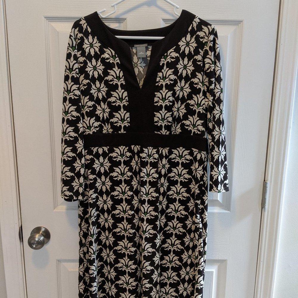 Ann Taylor Print dress 3/4 sleeve